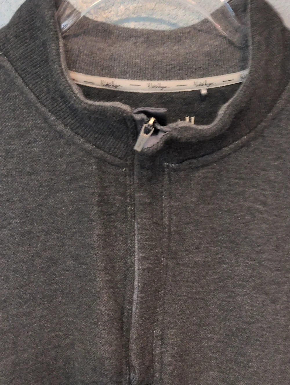 Walter Hagen 2 Fleece Lined Cotton Blend Quarter Zip Pull Over Sweater Gorpcore
